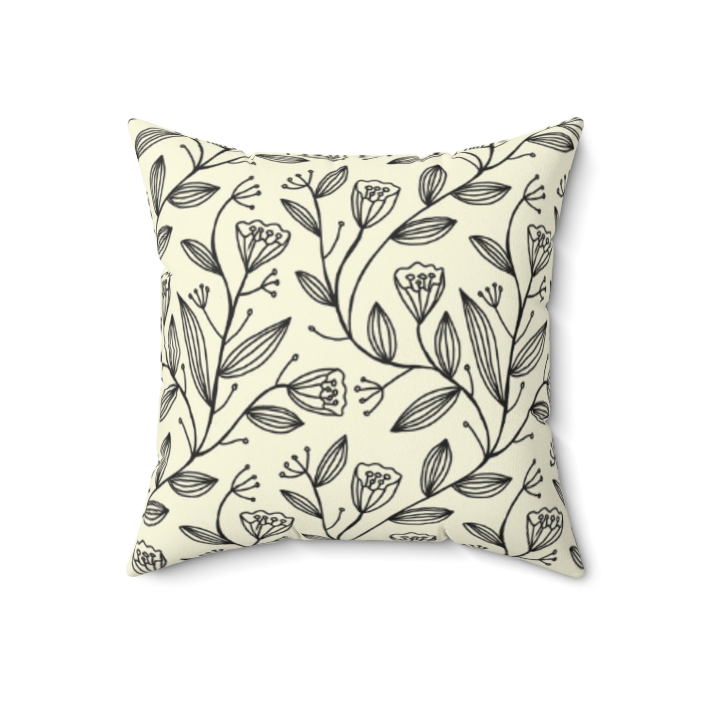Tulip Garden Suede Pillow