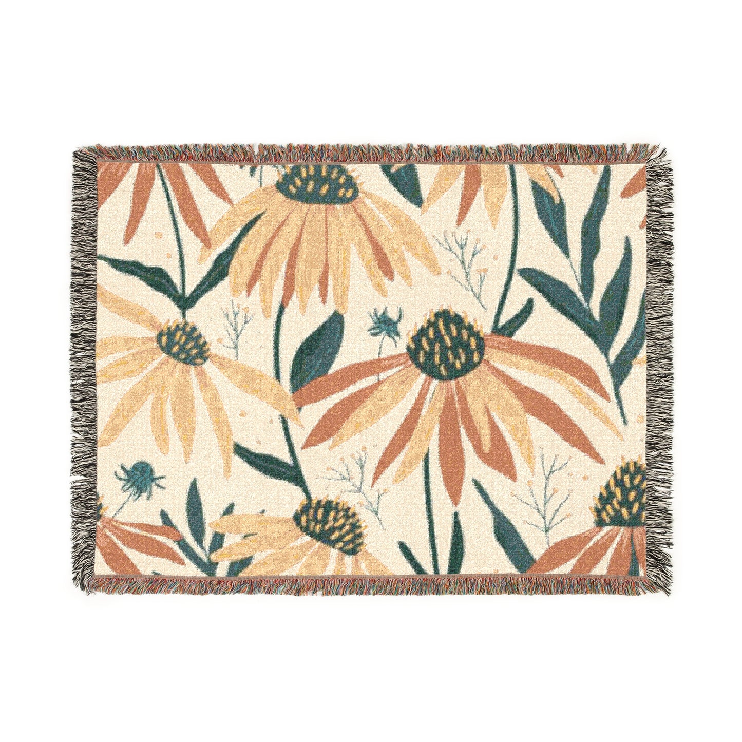 Daisy Garden Woven Blanket
