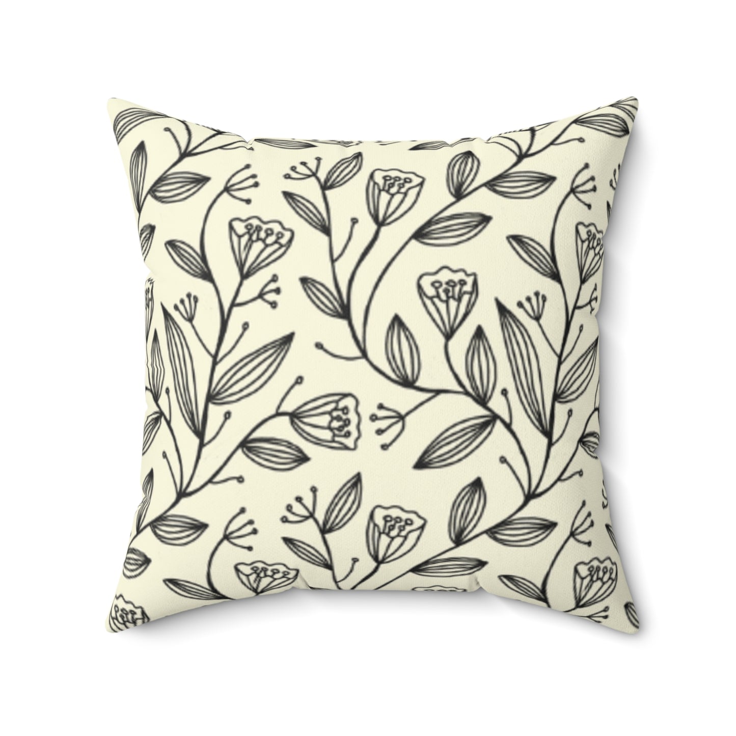 Tulip Garden Suede Pillow
