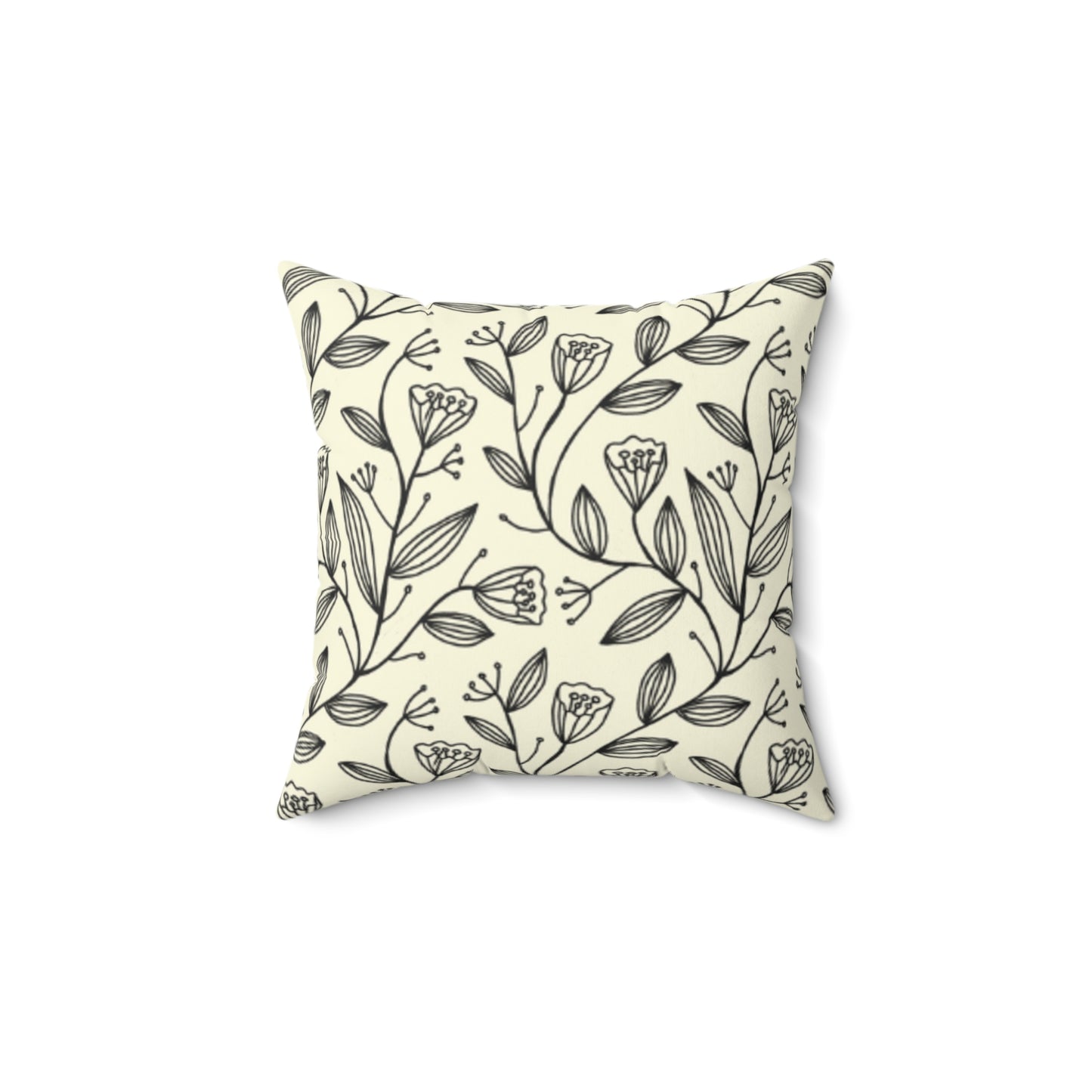 Tulip Garden Suede Pillow