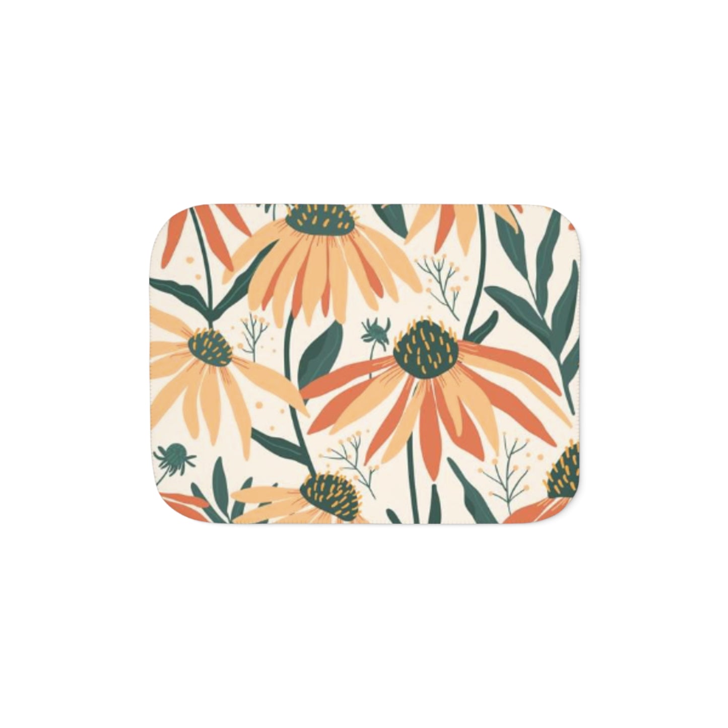 Daisy Garden Sherpa Blanket