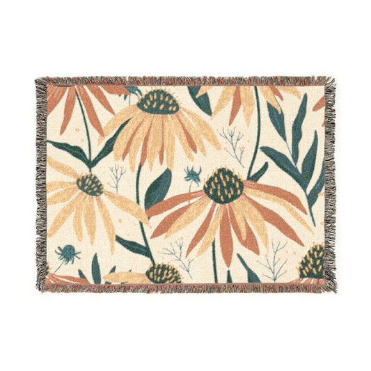 Daisy Garden Woven Blanket