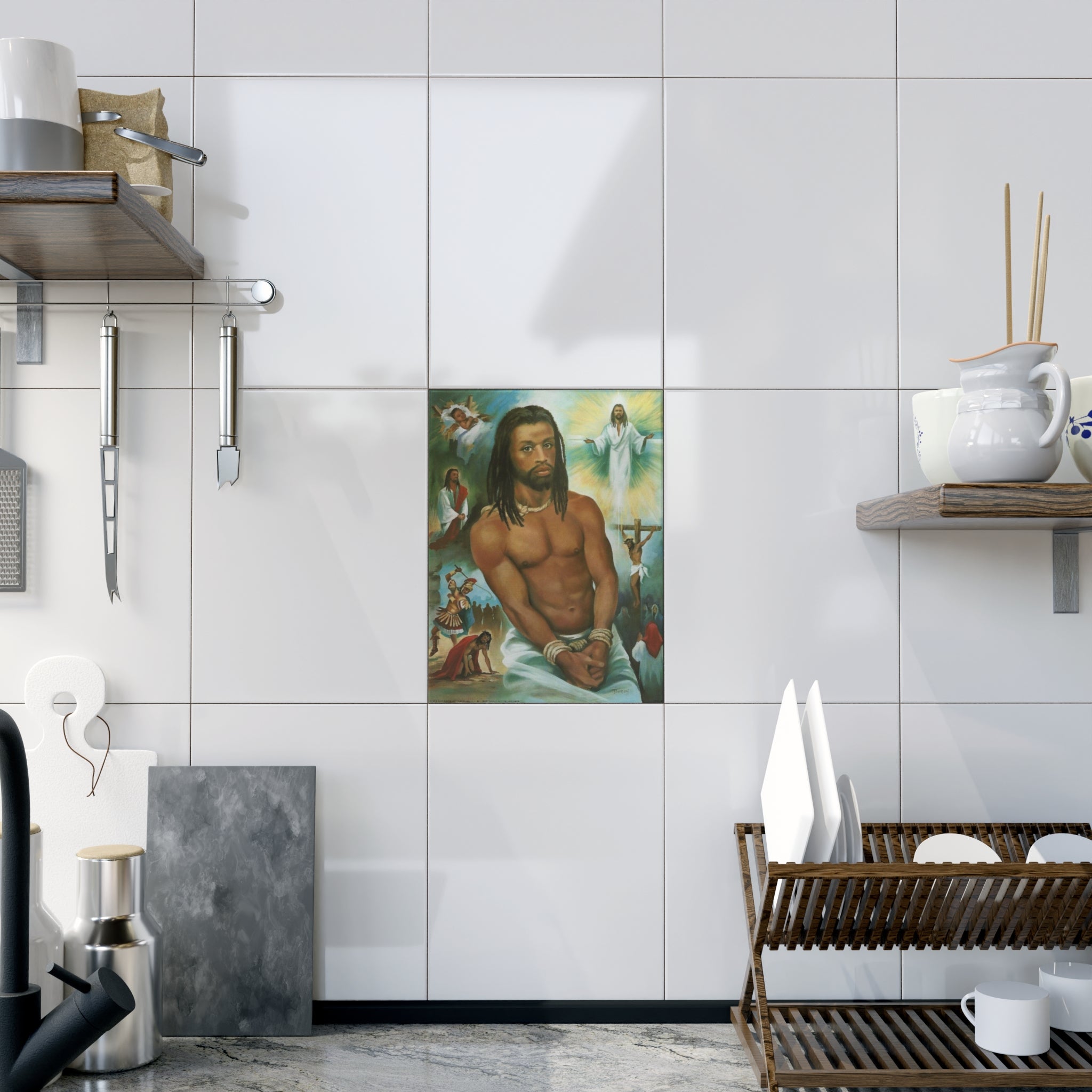 Jesus Ceramic Wall Art