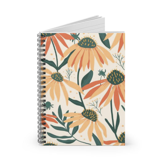 Daisy Garden Spiral Journal