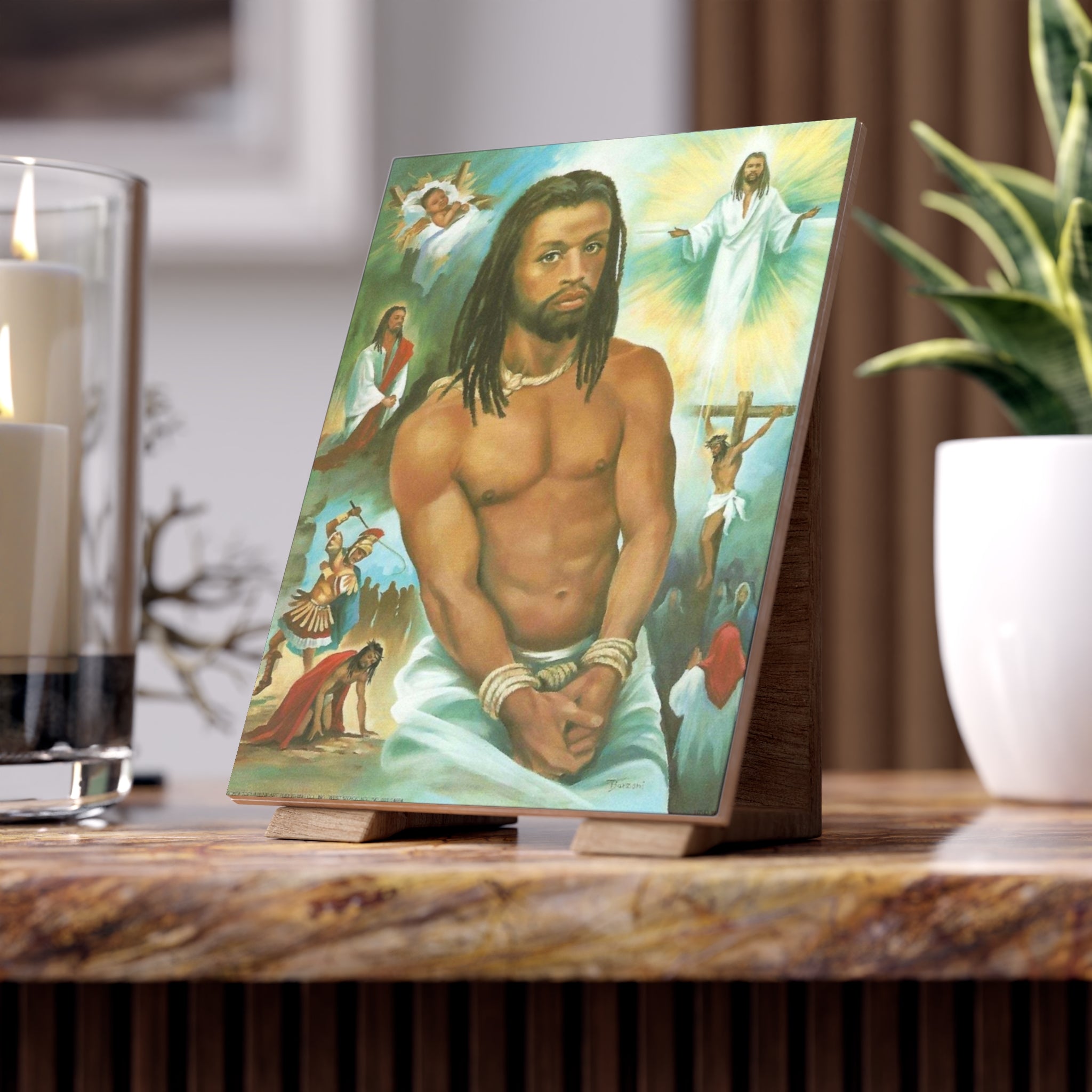 Jesus Ceramic Wall Art