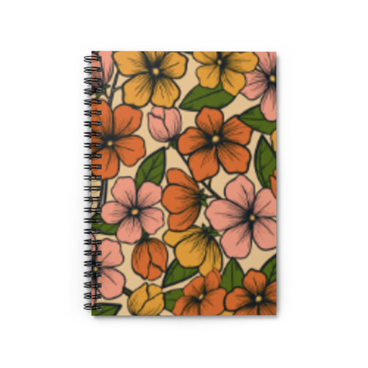 Pastel Garden Spiral Journal