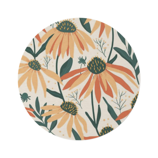 Daisy Garden Round Rug