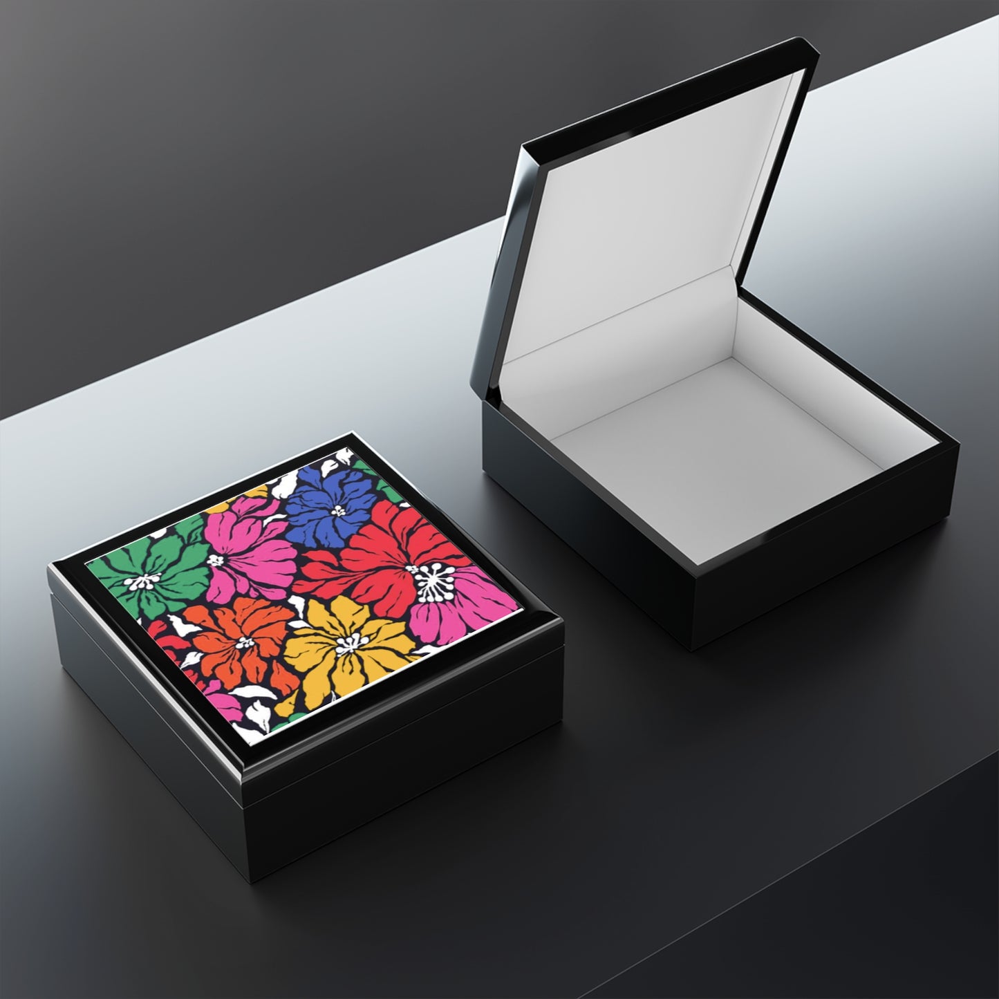 Neon Garden Keepsake Box