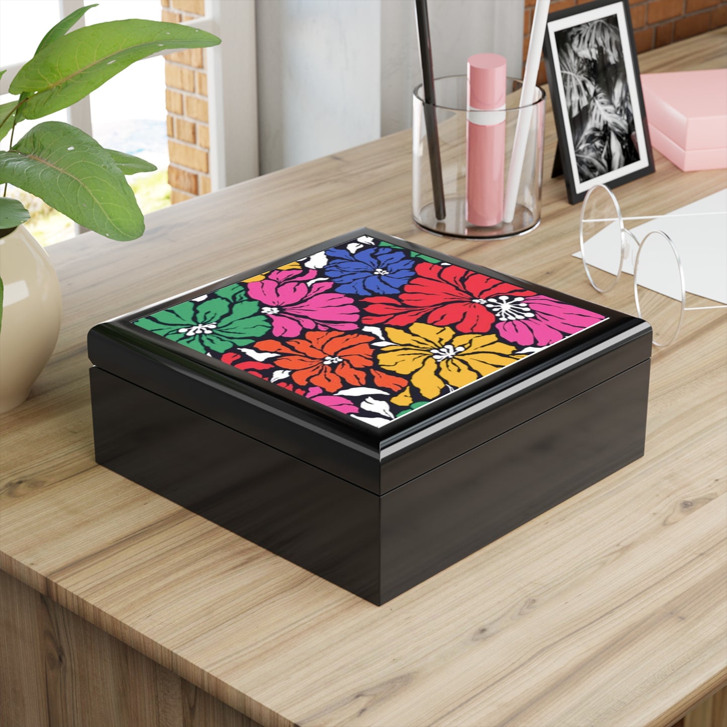 Neon Garden Keepsake Box