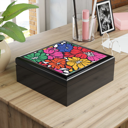 Neon Garden Keepsake Box